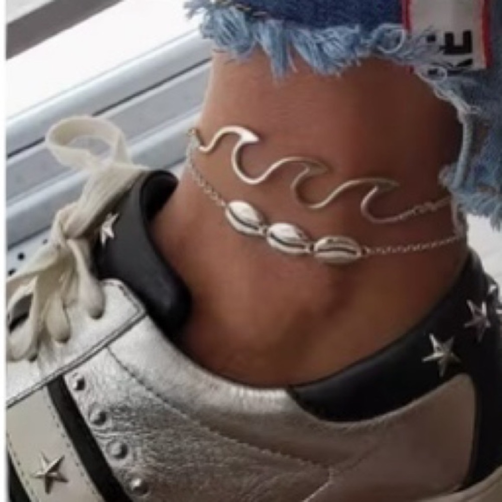 2 Piece Ocean Themed Anklet Set